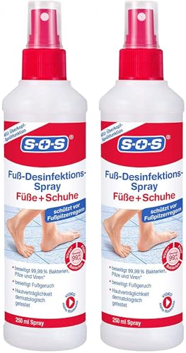 Spray de désinfection pieds et chaussures SOS pour une fraîcheur après le sport