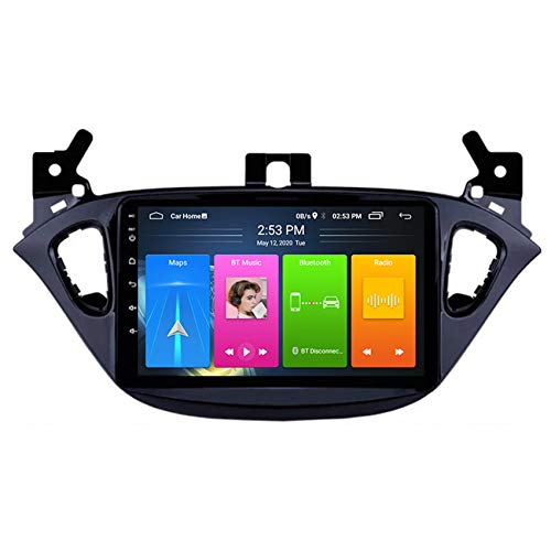 Android 8.1 Autoradio mit Navi Unterstützt Bluetooth WiFi Lenkradsteuerung Rückfahrkamera Android Auto USB 9 Zoll Bildschirm für Opel Corsa