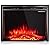 Comforting Warmth Contemporary Design, 36'' Electric Wall Mounted Fireplace 5 Flame Brightness Levels Insert Freestanding Stove Heater 750W & 1500W, Living, Bed Room