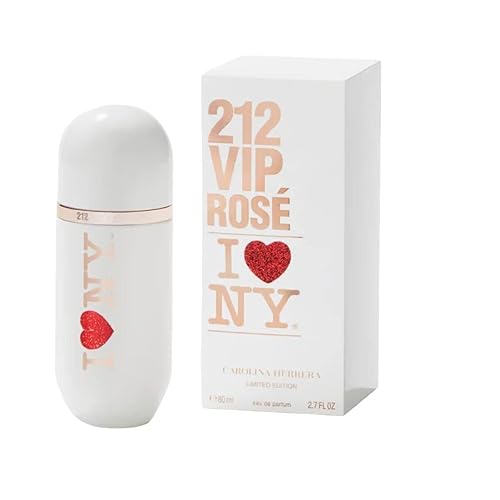 Carolina Herrera 212 Vip Rose I Love Ny Edition Eau De Parfum Spray para mujer, 2.7 onzas