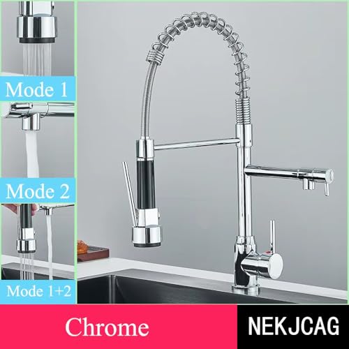 Robinet de cuisine chromé noir mat pour simplifier la vaisselle et la préparation des repas - 3