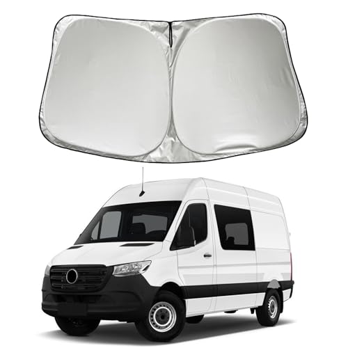 Car Windshield Sun Shade Sunshade Compatible with Mercedes Benz Sprinter Freightliner Cargo Crew...