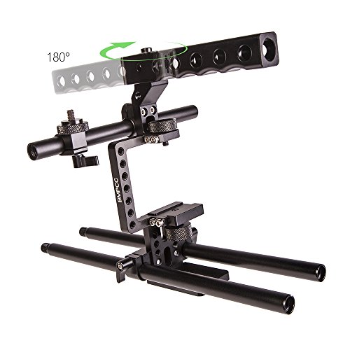Image of Ikan Elements Plus Blackmagic Pocket Cinema Kit, Support Rig for the Blackmagic Pocket Cinema Camera with Plenty of 1 /4 20″ Mounting Options (ELE-P-BMPCC) - Black