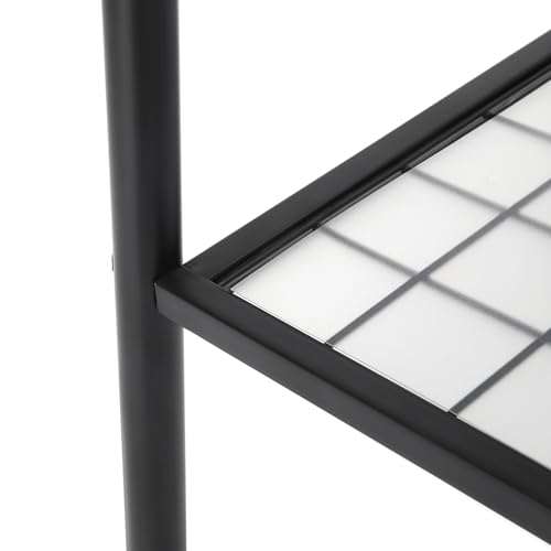 SONGMICS Kleiderständer, Garderobe, Garderobenständer, Kleiderablage, Stahlrahmen, mit Stange und Regal, 33,5 x 92,5 x 153 cm, für Schlafzimmer, Garderobe, Waschküche, Mattschwarz HSR23BK