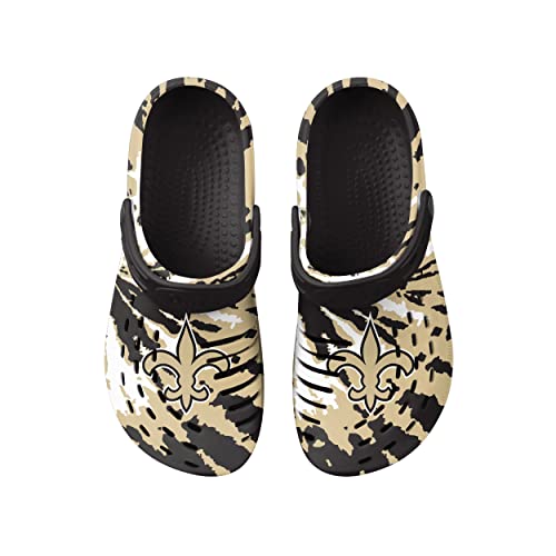 Image of FOCO Mens NFL Team Logo Tie-dye Garden Water Sandals Shoes Slipper Clogs with Strap