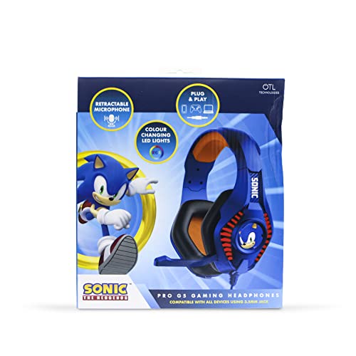 Image of OTL Technologies SH0976 Sonic The Hedgehog Pro G5 Gaming Headphones Blue