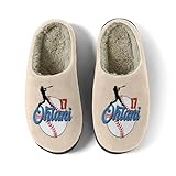 [YUEGOSAU] 大谷翔平 スリッパ 室内 ルームシューズ 冬 ボア 洗える 滑り止め 起毛 暖かい 歩きやすい メンズ レディース おしゃれ キャラクター