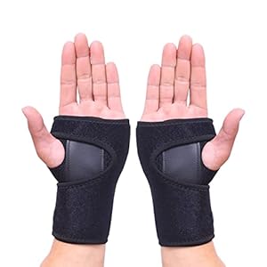 Hotcakes Wrist Supports (2PCS) for Carpal Tunnel Syndrome, Arthritis and Tendonitis – Breathable Hand and Wrist Brace Provides Wrist Splint for Joint Pain