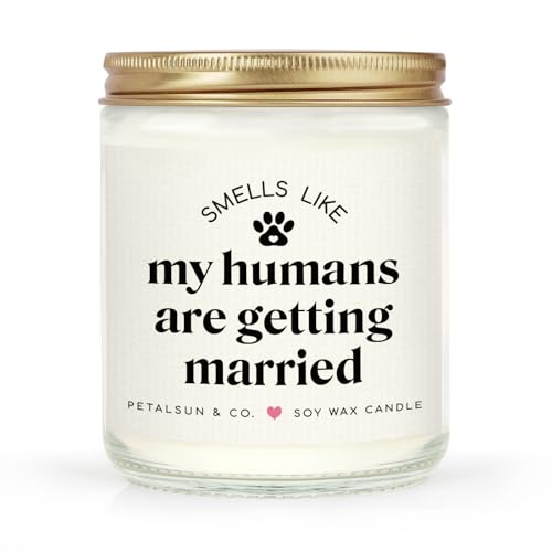 PETALSUN Funny Bridal Shower Gifts for Dog Lovers, My Humans are Getting Married, Lavender Scented...