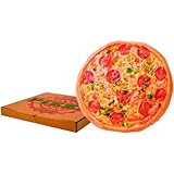 United Labels Pizza Kissen im Pizzakarton Dekokissen Zierkissen 40 cm
