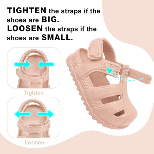 Image of ChayChax Toddler Classic Fisherman Sandals Boys Girls Closed Toe Water Pool Beach Sandal Naturally Splay
