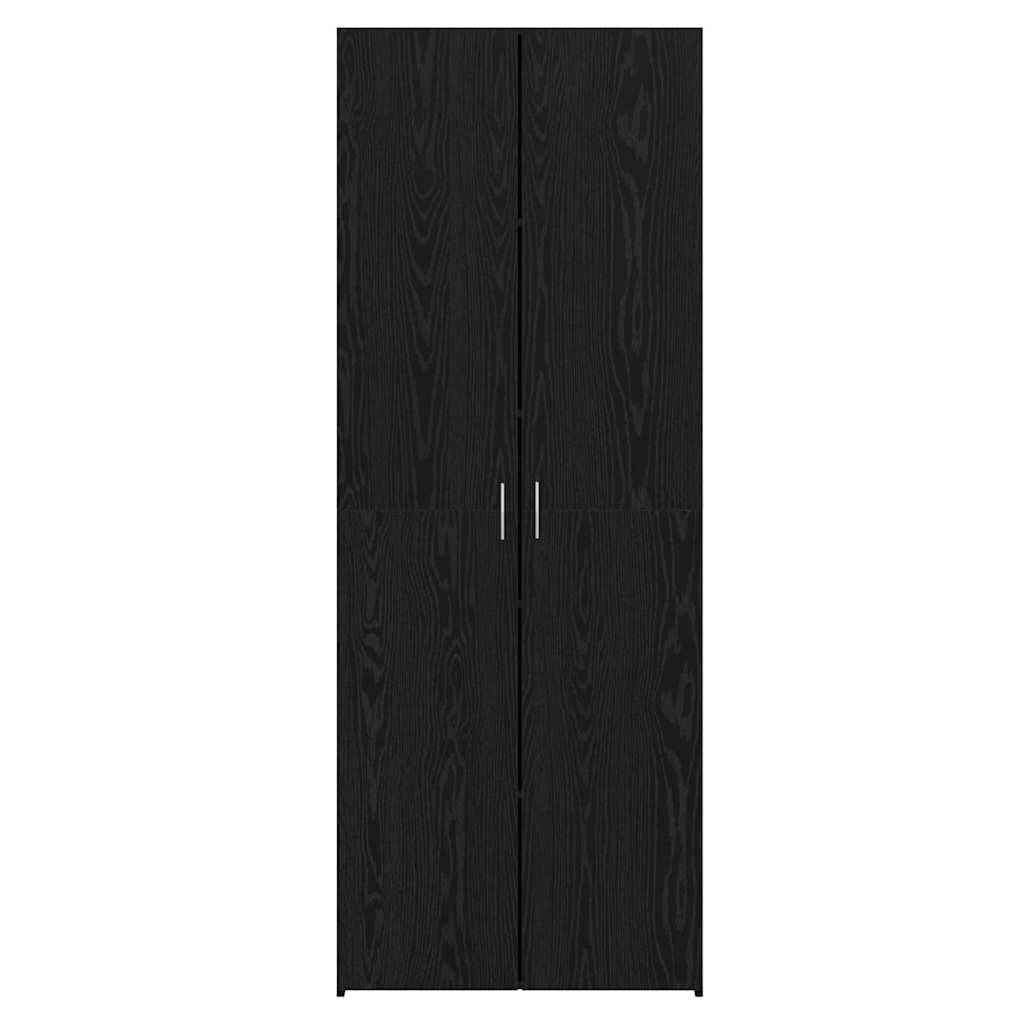 Générique Haut Armoire Chêne Noir 70 x 42.5 x 185 cm Bois d'ingénierie,Meubles, Armoires & Meubles de Rangement, Buffets & bahuts, Noir (Poids 58.4KG)