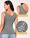 BAMBOO COOL Women's Ultra Soft Lingerie Camisole Basic Tank Breathable Undershirt 4 Pack