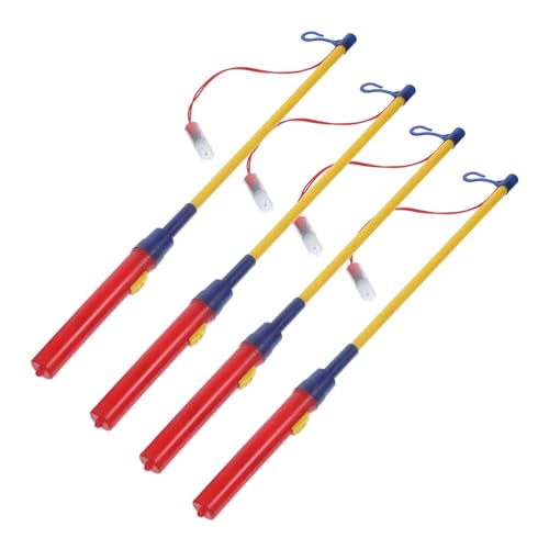VILLCASE 4Pcs Festival Lantern Sticks with Hook Energy Saver LED Lantern Rods for Christmas Halloween and Birthday Decorations Safe and Lighting
