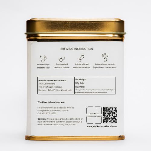 Image of Jaivik Uttarakhand Sun Dried Rose Tea (170.1 g), Glowing Skin, Best for Making Rose Water DIY, Floral Freshness, Pack of 3 Tin Box