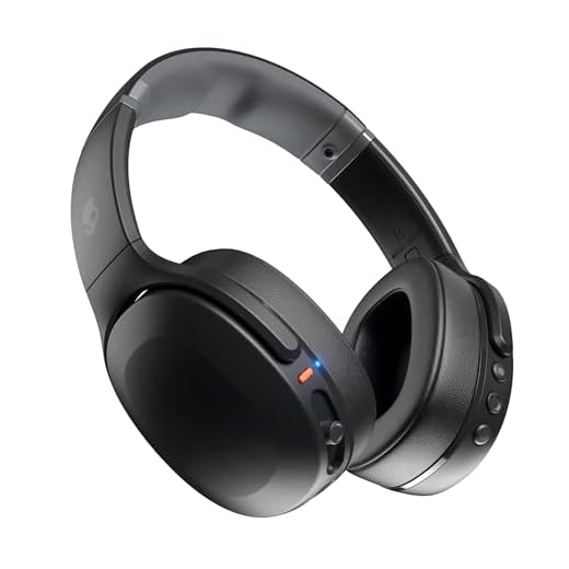 Skullcandy Crusher Evo Over-Ear Wireless Headphones with Sensory Bass, 40 Hr Battery, Microphone, Works with iPhone Android and Bluetooth Devices - True Black