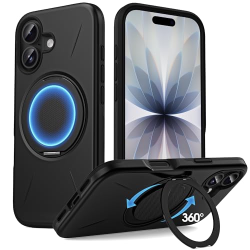 Protection antichoc iPhone 17 de grade militaire avec anneau magnétique