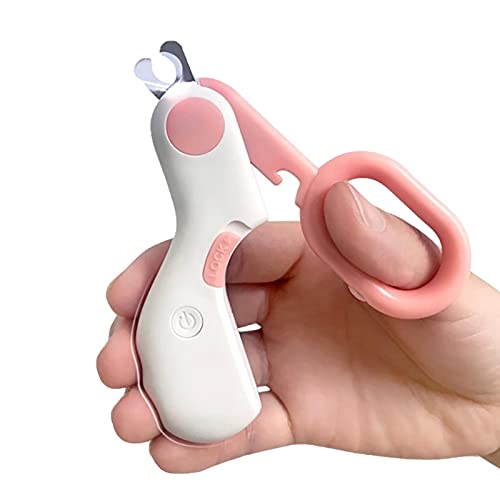 Berbeem Hond Anti-Splash Nail Clippers Kat Nail Clipper Met Batterij LED Licht Scherpe Cutter Antislip Handvat Huisdier… - Image 6
