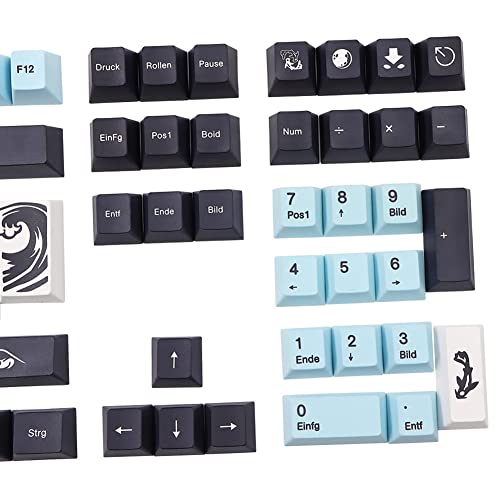 Keycap de disposition ISO PBT Germany haut de gamme pour switch MX