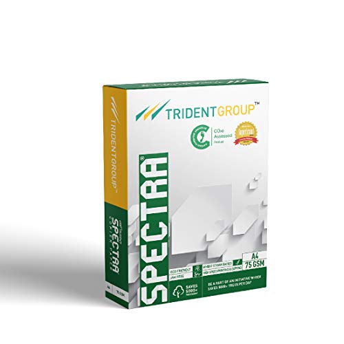 Image of Trident Spectra 75 GSM A4 Copier Paper, 21.9 cm x 29.7 cm (10 Ream / 5000 Sheets)