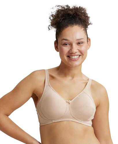 Image of Jockey ES13 Women Wirefree Non Padded Super Combed Cotton Elastane Stretch Full Coverage Plus Size Bra with Side Panel Support