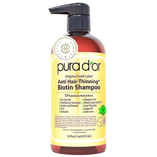 PURA D'OR Original Gold Label Anti-Thinning Shampoo – CLINICALLY TESTED
