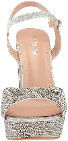 Touch Ups Women's Lynx Heeled Sandal, Silver, 8 | Image 1
