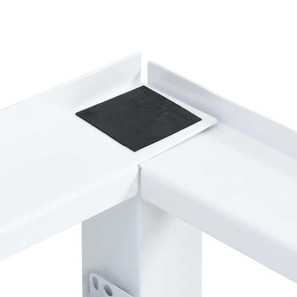 Brokky Supporto Lavatrice e Asciugatrice con Mensola Estraibile Bianco-Base Torre, Kit di Sovrapposizione Lavatrice Asciugatrice Universale, Supporto Premontato con Ripiano Estraibile