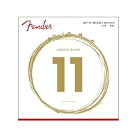 String Gauge 70CL: .011, .015, .023, .032, .042, .052 If you're looking to brighten up that acoustic tone, Fender 80/20 bronze strings deliver articulate sound and great feel, making them perfect for an acoustic guitar with a naturally dark tone Made...