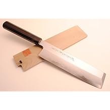 Yoshihiro Aoko أزرق عالي الكربون الصلب 1 Suminagashi Edo Usuba سكين الشيف النباتي 8.25 بوصة 210mm مقبض الأبنوس