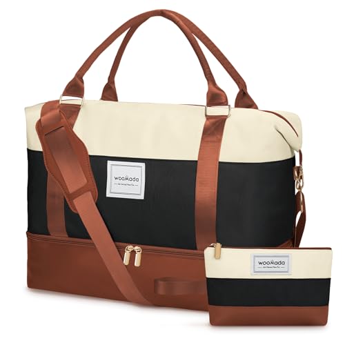 �E�B�[�N�G���_�[�o�b�O�A�����p�A�V���[�Y�R���p�[�g�����g�t����^�@���������݃o�b�O�B, �x�[�W��&�u���b�N&�u���E��, 19.7 inches x 8.7 inches x 13.8 inches