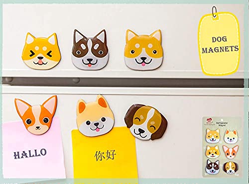 Imanes decorativos para nevera con diseño 3D perro 6 pzas miniatura 7