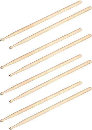 Mustang WOOD TIP 5A Drumsticks 4-Pair Pack