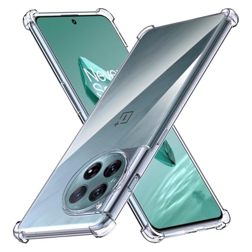 Image of Transparent Crystal Clear Back Cover for OnePlus 12R 5G Back Cover Shockproof Soft TPU Case - Transparent