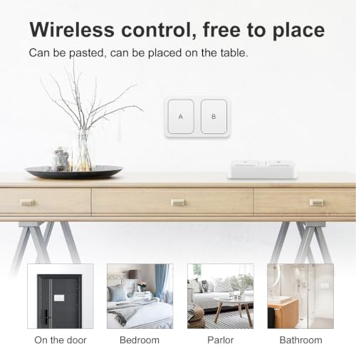 Interruptor de escena inteligente inalámbrico Zigbee controlador programable de 2 vías 3
