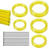 YGQ Benzinschlauch Set 5 Größen PU Kraftstoffschlauch Kraftstoffleitung für Kettensäge Rasenmäher Laubbläser Hochdruckreiniger Kleinmotoren (2M)