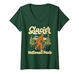 Photo Gallery donna glacier national park ranger bigfoot funny sasquatch montana maglietta con collo a v Photo Gallery donna glacier national park ranger bigfoot funny sasquatch montana maglietta con collo a v