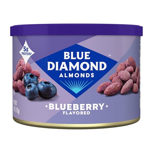 Blue Diamond Almonds, Classic Blueberry Flavored Sweet Snack Nuts, Non-GMO, Kosher, and No Gluten...