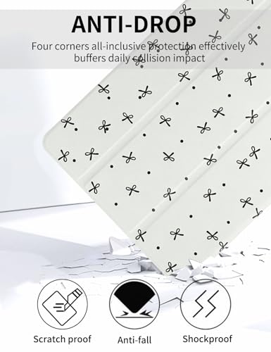 Housse iPad 9e génération avec porte-stylo et support pliable trifold