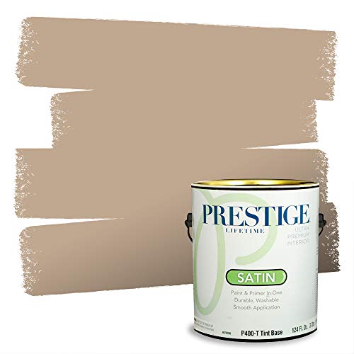 PRESTIGE Paints Interior Paint and Primer In One, 1-Gallon, Satin, Comparable Match of Sherwin Williams* Sands of Time*