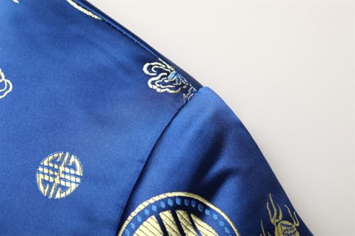 Shanghai Story Spring Autumn Dragon Print Chinese Traditional Tops Kungfu Jacket for Men3