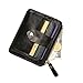 FOMIYES Men Zipper Wallet Capacity Coin Purse Fashion Wallet Money Clip Card Holder Black
