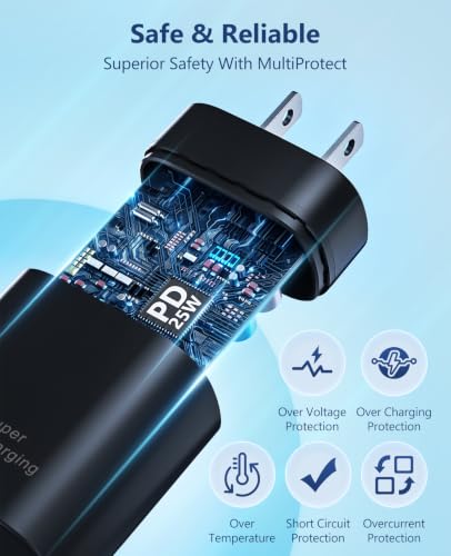 Type C Charger Fast Charging for Samsung,4Pack 25W USB C Charger and Cable - image 3
