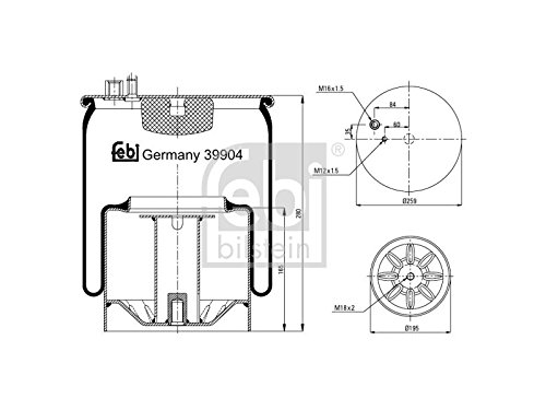 Febi bilstein 39904 – Air Soufflet