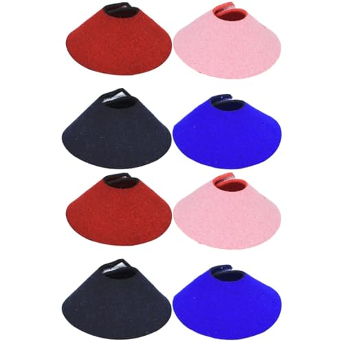 8 Pcs Bird Cone Collar - Parrot -bite Elizabethan Collars, Bird Recovery Collar, Neck Rings Wound Protector for Budgerigar Lovebird Agapornis Fischer Cockatiel Cockatoo