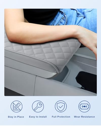 Image of CDEFG for 2024 2025 2026 Hyundai Santa Fe Center Console Cover Compatible with 2024-2026 Hyundai Santa Fe MX5 Accessories Armrest Cover Middle Console Pad(Require Armrest Lid Removal)