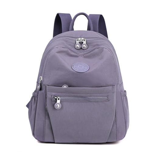 Tanweibago Mini mochilas femininas de nylon, pequenas 11L, mochilas femininas, casuais, leves, compras, viagens, mochila, Cinza, One Size, Mochila