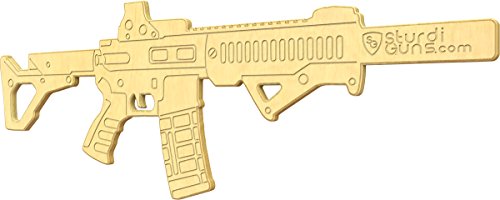 SturdiGuns Kids Custom M4 Wooden Toy Gun with, Made in America, Extremely Durable