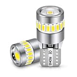 XELORD T10 led ホワイト 爆光 最新型レンズ集光 無極性 ポジションランプ 19個のLEDチップ搭載 360°無死角照射 DC 12V 車用 ライセンスランプ/ルームランプ/ナンバー灯/(2個入）…
