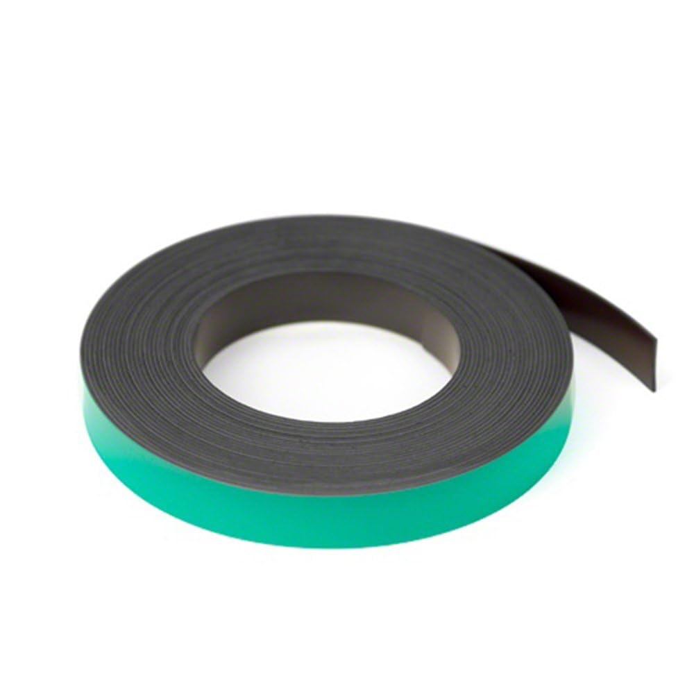MagFlex® Lite Flexible Matt Red Magnetic Gridding Tape for Whiteboards Noticeboards or Filing Cabinets, 25mm Wide, 5m Length